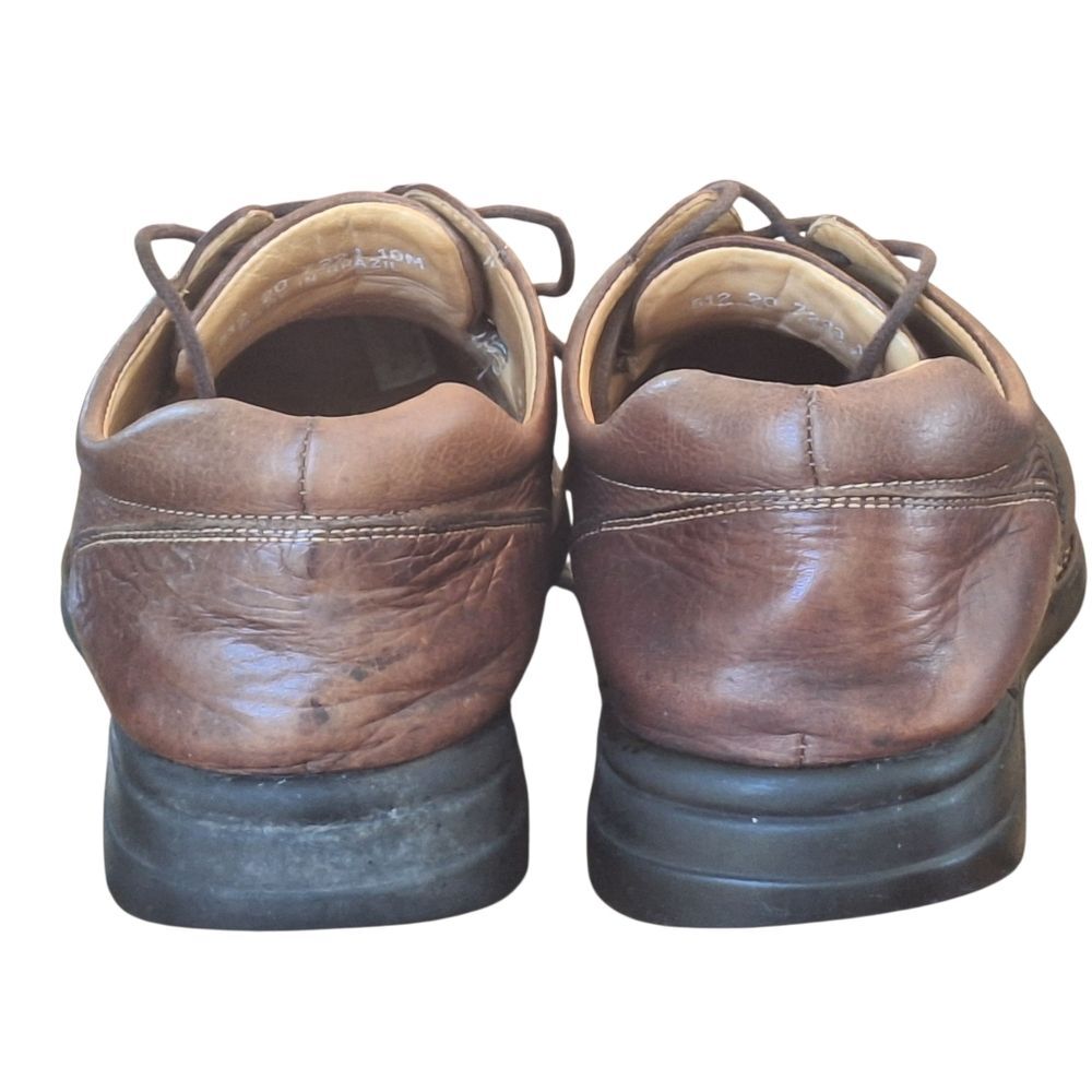 JOHNSTON & MURPHY Shuler Bicycle Brown Pebble Lace-up Size 10M Comfort & Style - Picture 15 of 16